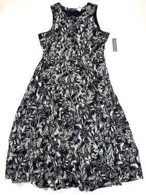 New Lane Bryant Shirred Scoop Neck Tiered Maxi Dress